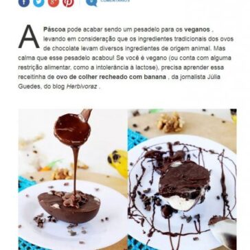 Aprenda a fazer um ovo de colher vegano com recheio de sorvete de banana – Terra