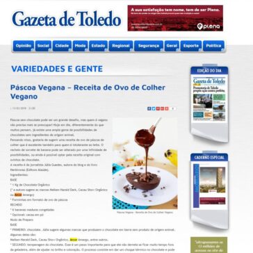 Páscoa Vegana – Receita de Ovo de Colher Vegano – Gazeta de Toledo