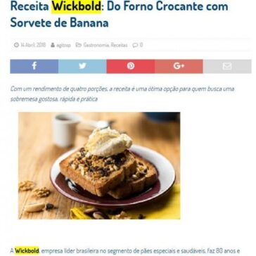 Receita Wickbold: Do Forno Crocante com Sorvete de Banana – Agito SP