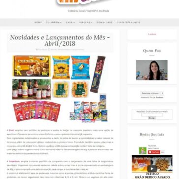 Novidades e Lançamentos do Mês – Abril/2018 – Menu Criativo
