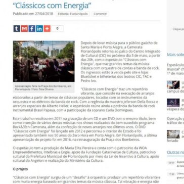 Camerata volta ao CIC com espetáculo “Clássicos com Energia” – Floripa News