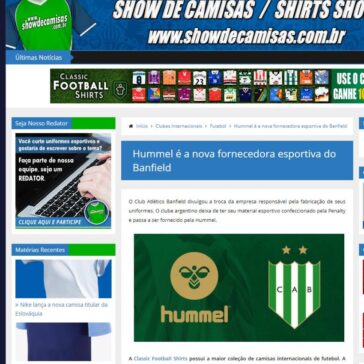 Hummel é a nova fornecedora esportiva do Banfield – Show de Camisas