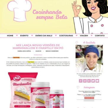 MIX LANÇA NOVAS VERSÕES DE MARSHMALLOW E CHANTILLY EM PÓ – Cozinhando Sempre Bela