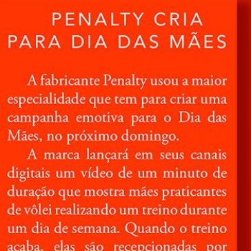 Penalty cria para Dia das Mães – Máquina do Esporte