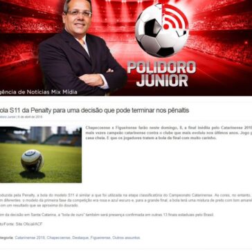 Bola S11 da Penalty para uma decisão que pode terminar nos pênaltis – Polidoro Junior