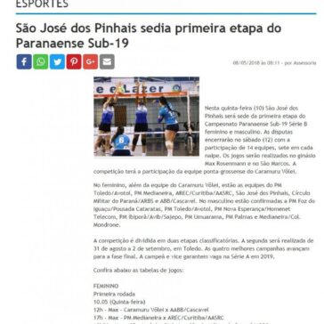São José dos Pinhais sedia primeira etapa do Paranaense Sub-19 – Diário dos Campos
