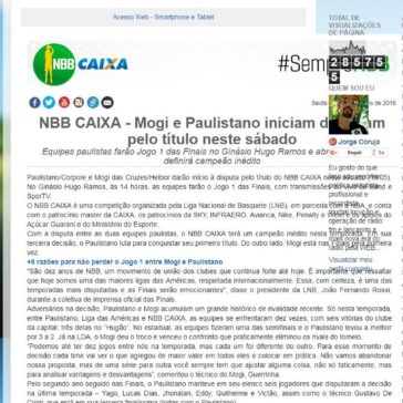 NBB CAIXA – Mogi e Paulistano iniciam disputam pelo título neste sábado – Mk2studio