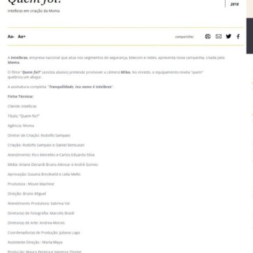 Quem foi? – Clube de Criação