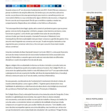 Educação financeira se aprende no colégio – Jornal de Brasília