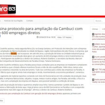 Ricardo assina protocolo para ampliação da Cambuci com geração de 600 empregos diretos – Zero83