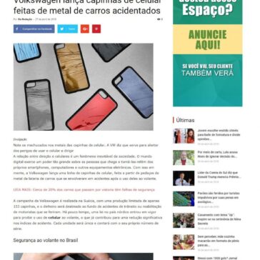Volkswagen lança capinhas de celular feitas de metal de carros acidentados – URGENTE NEWS – Urgente News