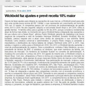 Wickbold faz ajustes e prevê receita 10% maior – DataMark
