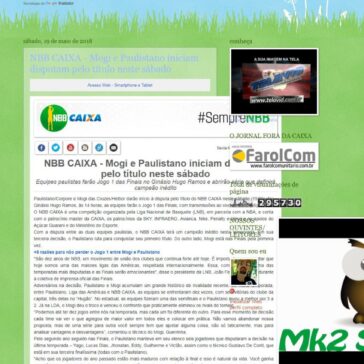 NBB CAIXA – Mogi e Paulistano iniciam disputam pelo título neste sábado – Jorgecoruja