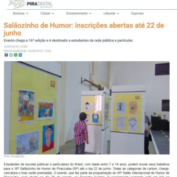 Salãozinho de Humor: inscrições abertas até 22 de junho | PIRADIGITAL – Pira Digital