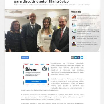 Pró-Saúde participa de reuniões em Brasília para discutir o setor filantrópico – Saúde Business