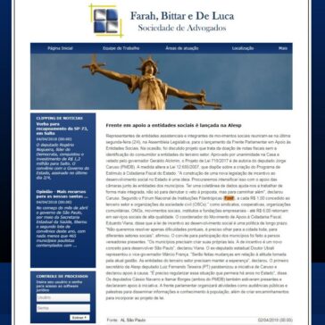 Frente em apoio a entidades sociais é lançada na Alesp – Farah, Bittar e De Luca