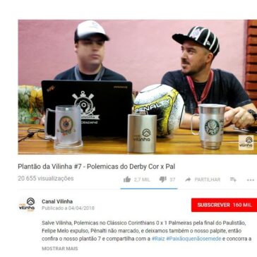 Plantão da Vilinha #7 – Polemicas do Derby Cor x Pal – You Tube