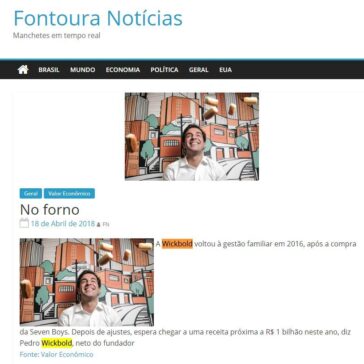 No forno – Fontoura Notícias