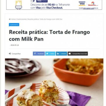 Receita prática: Torta de Frango com Milk Pan – Revista News