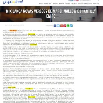 Mix lança novas versões de marshmallow e chantilly em pó – Grupo Mais Food
