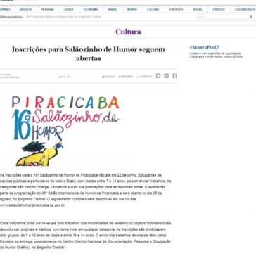 Inscrições para Salãozinho de Humor seguem abertas – Jornal de Piracicaba (On-line)