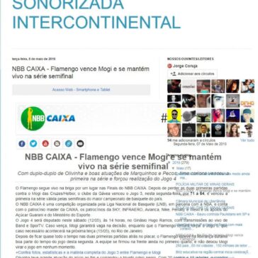 NBB CAIXA – Flamengo vence Mogi e se mantém vivo na série semifinal – 1 Agencia de Noticias Sonorizada Intercontinental