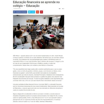 Educação financeira se aprende no colégio – Educação – MT Mais Notícias