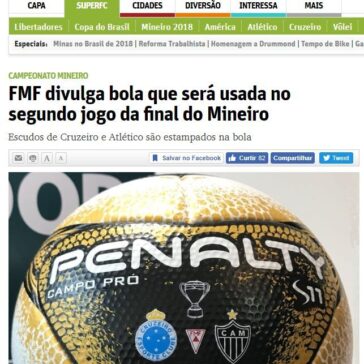 FMF divulga bola que será usada no segundo jogo da final do Mineiro – O Tempo (On-line)