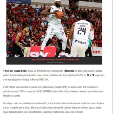NBB CAIXA – No Rio de Janeiro, Mogi vence Flamengo e abre 2 a 0 na série – Área Restritiva