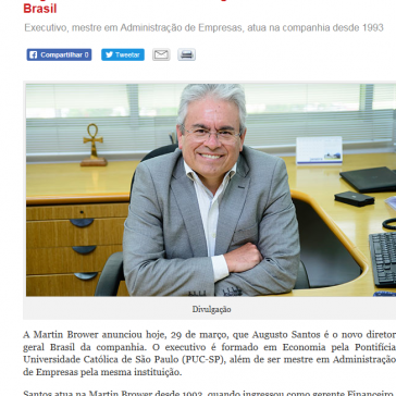 Augusto Santos assume diretoria geral da Martin Brower no Brasil – Tecnologística
