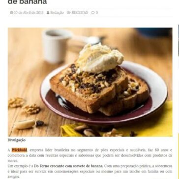 Sobremesa do forno: crocante com sorvete de banana | Itapetininga Notícias – Olá Itapetininga