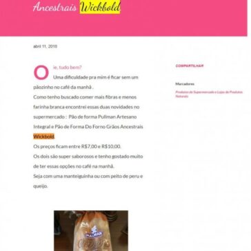 Pão Integral: Pão de forma Pullman Artesano Integral e Pão de Forma Do Forno Grãos Ancestrais Wickbold. – Blog Cheias de Charme Plus Size