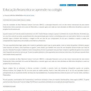 Educação financeira se aprende no colégio – Abecs
