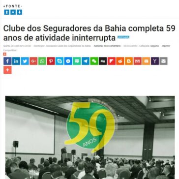 Clube dos Seguradores da Bahia completa 59 anos de atividade ininterrupta – SEGS
