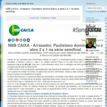 NBB CAIXA – Arrasador, Paulistano domina Bauru e abre 2 a 1 na série semifinal – Mk2studio