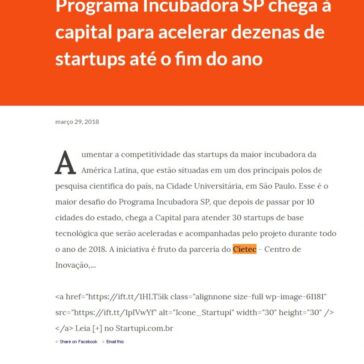 Programa Incubadora SP chega à capital para acelerar dezenas de startups até o fim do ano – Carreira Empreendedor