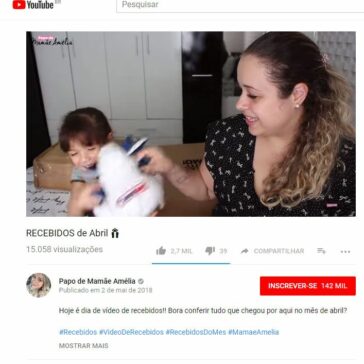 RECEBIDOS de Abril – Papo de Mamãe Amélia (YouTube)