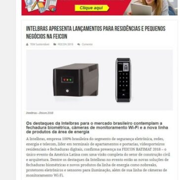 Intelbras apresenta lançamentos para residências e pequenos negócios na FEICON – Tem Sustentável