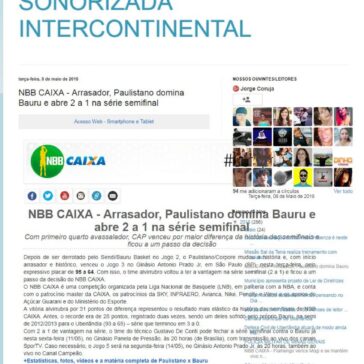NBB CAIXA – Arrasador, Paulistano domina Bauru e abre 2 a 1 na série semifinal – 1 Agencia de Noticias Sonorizada Intercontinental
