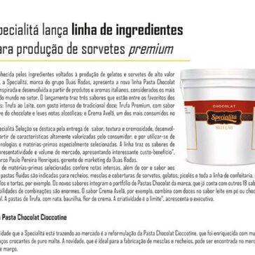 Specialitá lança linha deingredientes para produção de sorvetes premium – IT Ingredientes e Tecnologias