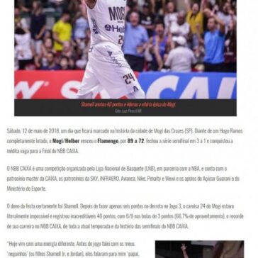 NBB – Com 40 pontos de Shamell, Mogi vence Flamengo e vai à Final – Área Restritiva