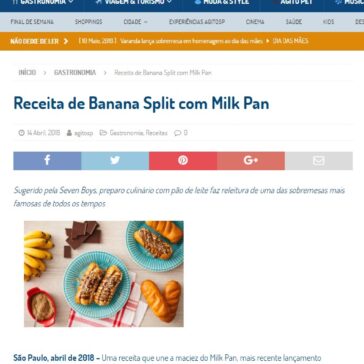 Receita de Banana Split com Milk Pan – Agito SP