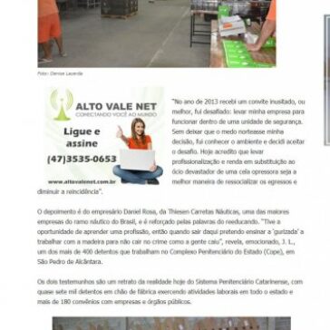 Empresas catarinenses destacam-se com ações sociais no sistema prisional – Diário Alto Vale