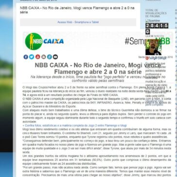 NBB CAIXA – No Rio de Janeiro, Mogi vence Flamengo e abre 2 a 0 na série – Mk2studio