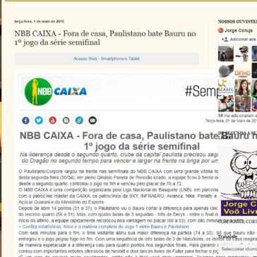 NBB CAIXA – Fora de casa, Paulistano bate Bauru no 1° jogo da série semifinal – Centralnews