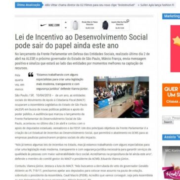 Lei de Incentivo ao Desenvolvimento Social pode sair do papel ainda este ano – É Pop na Web