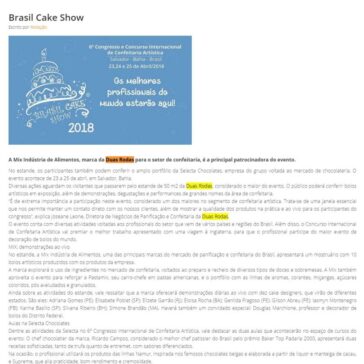 Brasil Cake Show – Mercado & Feiras