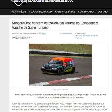 Roncen/Sena vencem na estreia em Tarumã no Campeonato Gaúcho de Super Turismo – Blog da Equipe