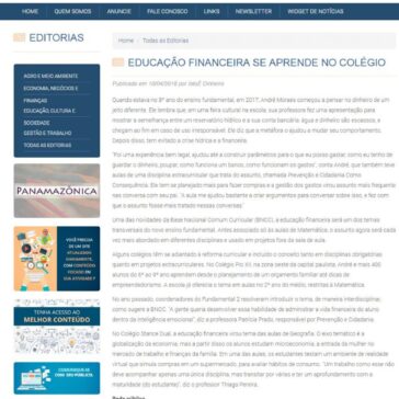 EDUCAÇÃO FINANCEIRA SE APRENDE NO COLÉGIO – GS Notícias