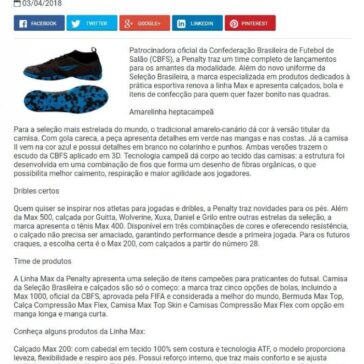 Seleção Brasileira de Futsal estreia uniforme 2018 – Promoview